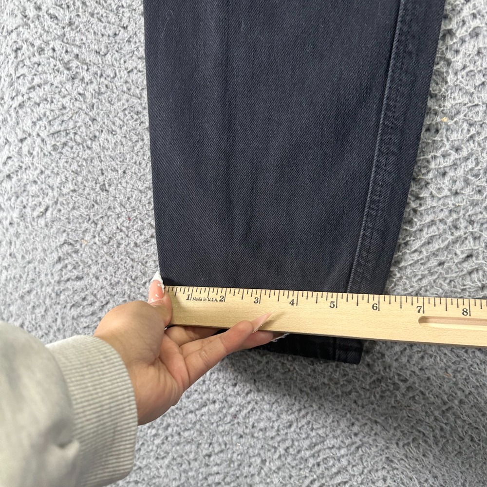 VTG American Eagle Outfitters Jean Women 28x28 Black Denim Boyfriend Distressed - Picture 10 of 11